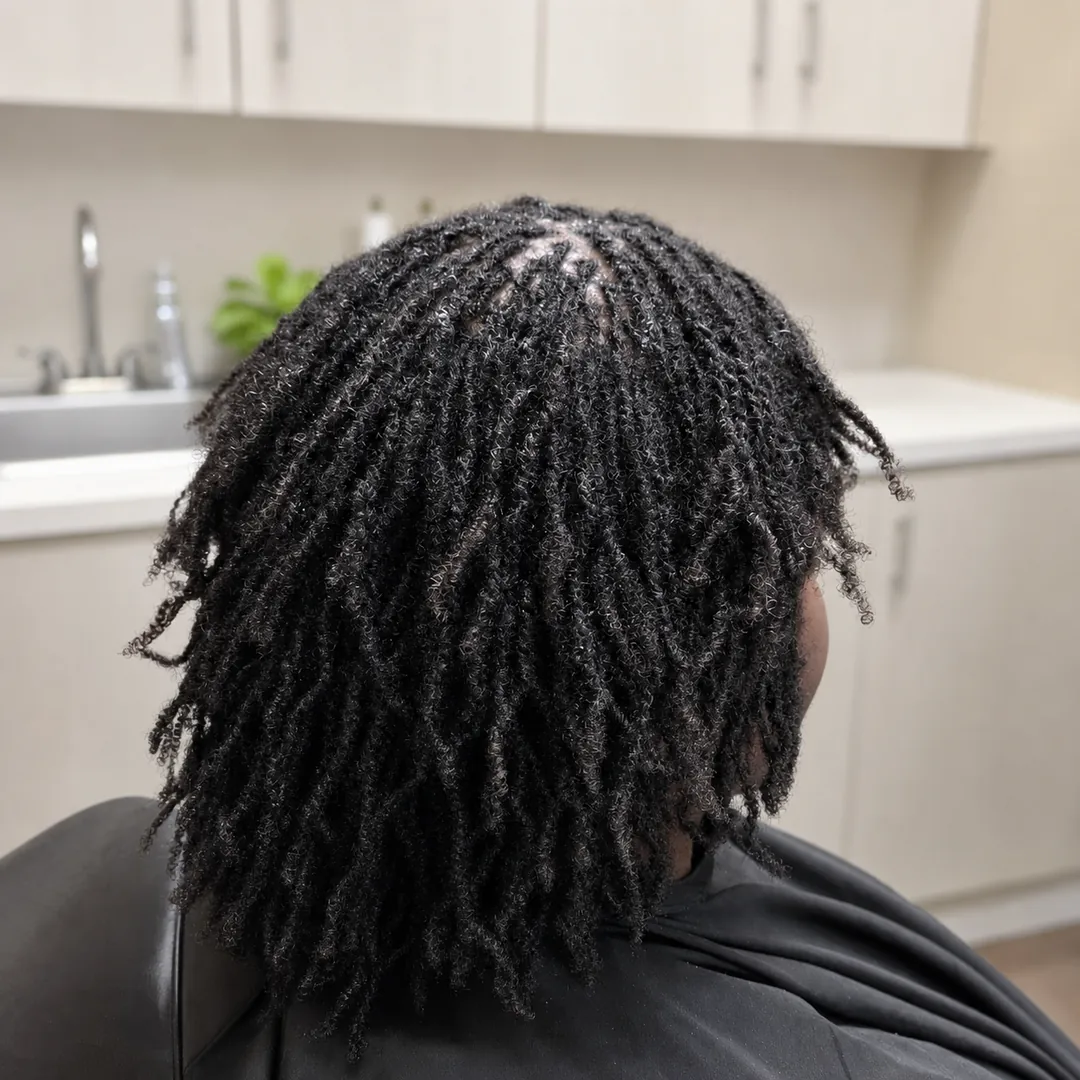 Textured loc finish by Funmi