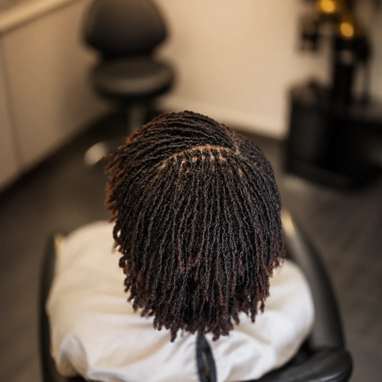 Short loc retie by Taé